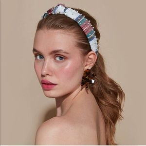 NWOT Lele Sadoughi x J Crew Slim Plaid Headband
